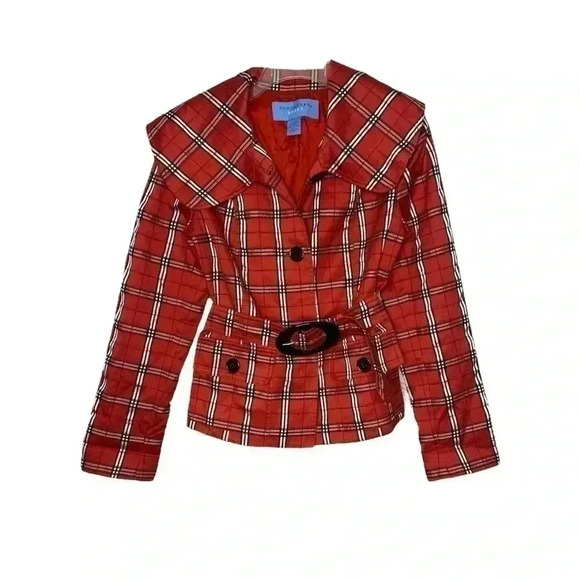 Don Caster Sport Women’s Red Tartan Plaid Jacket - Picture 1 of 8